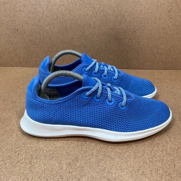 Allbirds Mens Tree Runners Blue Mesh Sneakers Size 8 Lightweight Comfortable - Picture 3 of 8